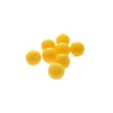 Bola 10 mm Acrilico Amarelo 25 g aprox. 50  unidades