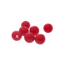 Bola 12 mm Acrilico Vermelho 25 g aprox. 25  unidades