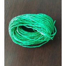 Cordão de palha 2 mm verde 5 metros