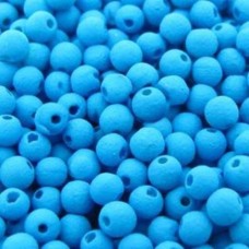 Bola 10 mm Resina Azul Fosco 10 g 20  unidades