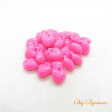 Acrílico rosa neon 12 mm coração 25 gramas