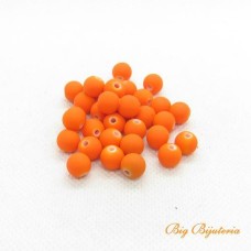 Bola 08 mm emborrachada laranja neon 25 gramas