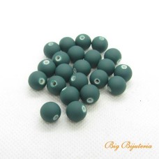 Bola 10 mm emborrachada verde pastel escuro 25 g aprox. 27 unidades