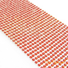 Cartela autocolante cristal vermelho 3 mm 800 unidades