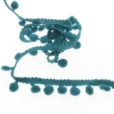 Cordão de Pompom Azul Marinho 0.8cm 1 metro
