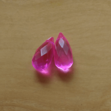 Cristal 25x12 mm Pink Gota 2 unidades