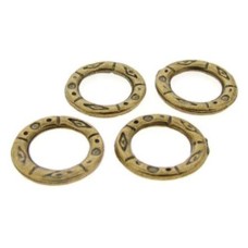 Entremeio Ouro Velho 16 mm Argola 5  unidades