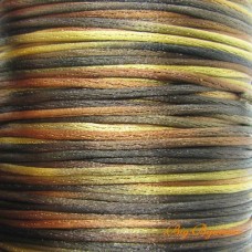 Fio de Seda multi Color Marrom 1 mm 10 metros