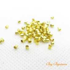 Fixador ouro flash 1.5x1.5 mm 100 unidades