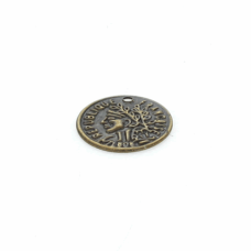Medalha Ouro Velho Aluminio 15x15 mm 10  unidades