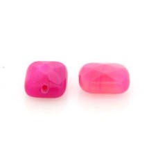 Pedra Agata Pink Quadrado 8x10 mm 5  unidades