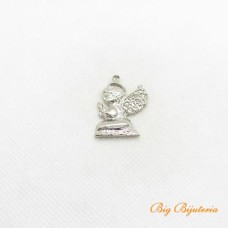 Pingente níquel 35x22 mm anjo 1 unidade