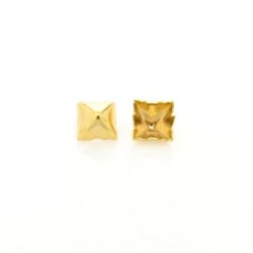 Spike Rebite Ouro Flash 10x10 mm 5  unidades