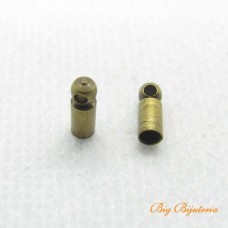 Terminal ouro velho 2.5x07 mm furo 2mm 10 unidades