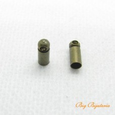 Terminal ouro velho 3.5x08 mm furo 3mm 10 unidades