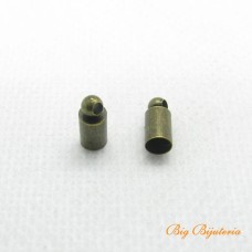 Terminal ouro velho 04x08 mm furo 4mm 10 unidades