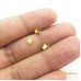 Terminal 05x03 mm ouro flash em ferro 10 unidades