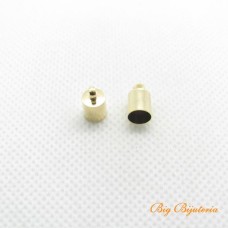 Terminal ouro flash 06x10 mm furo 5.5 mm 10 unidades