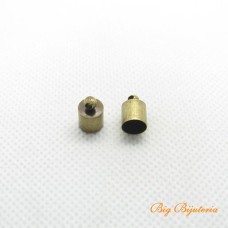 Terminal ouro velho 07x11 mm furo 6.5 mm 10 unidades